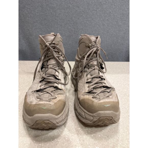 Hoka One One Tor Ultra Hiking Boots Men's Size 12 Tan Gore Tex Outdoor Adventure - Picture 3 of 11